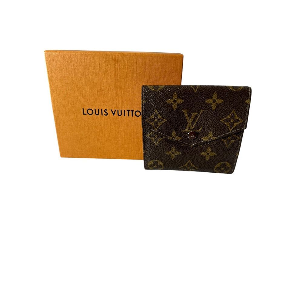 Auth Louis Vuitton Wallet Monogram Porte Monnaie Billets M61660